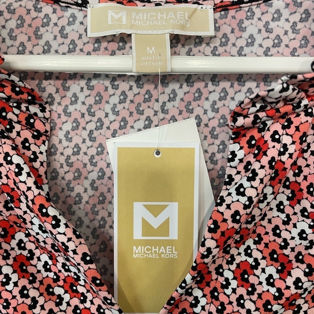 NWT Micheal Kors dress size M in flamenco coral colour - Picture 4 of 10
